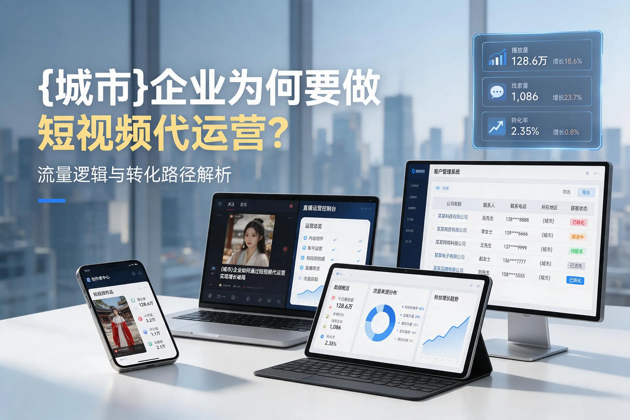 韶关企业为何要做短视频代运营？流量逻辑与转化路径解析