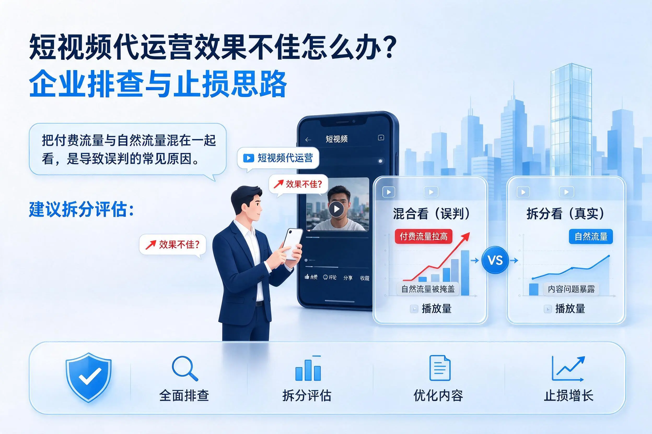 短视频代运营效果不佳怎么办?韶关企业排查与止损思路