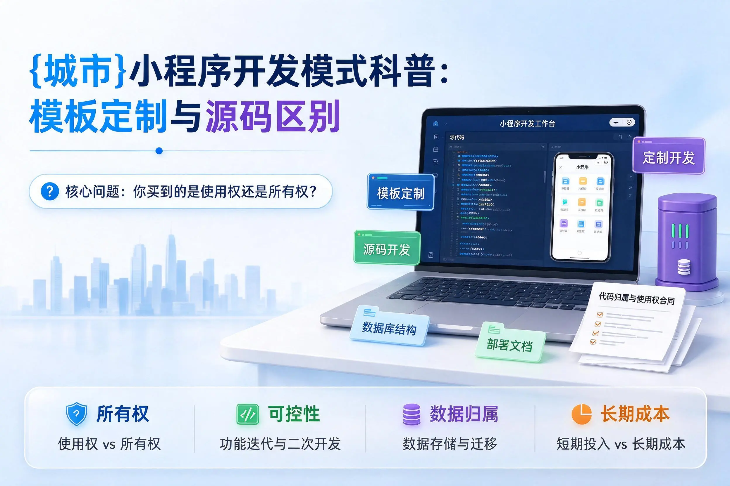 韶关小程序开发模式科普：模板定制与源码区别