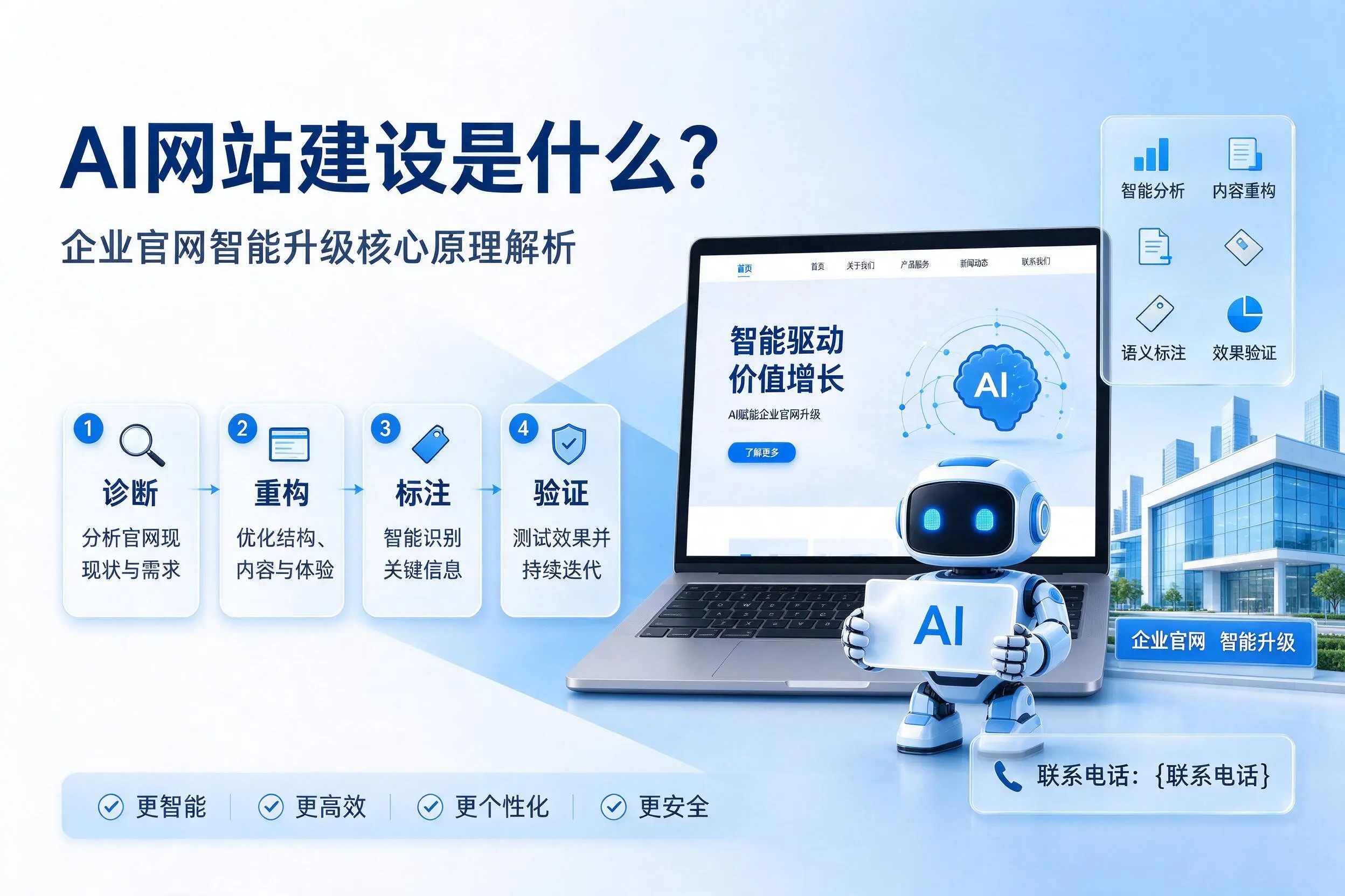 AI网站建设是什么?韶关企业官网智能升级核心原理解析